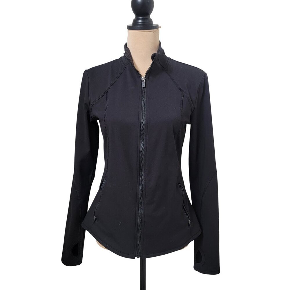 Spyder Size M Black Activewear Jacket, Yoga, Running, Golf. Gently Used Cond.